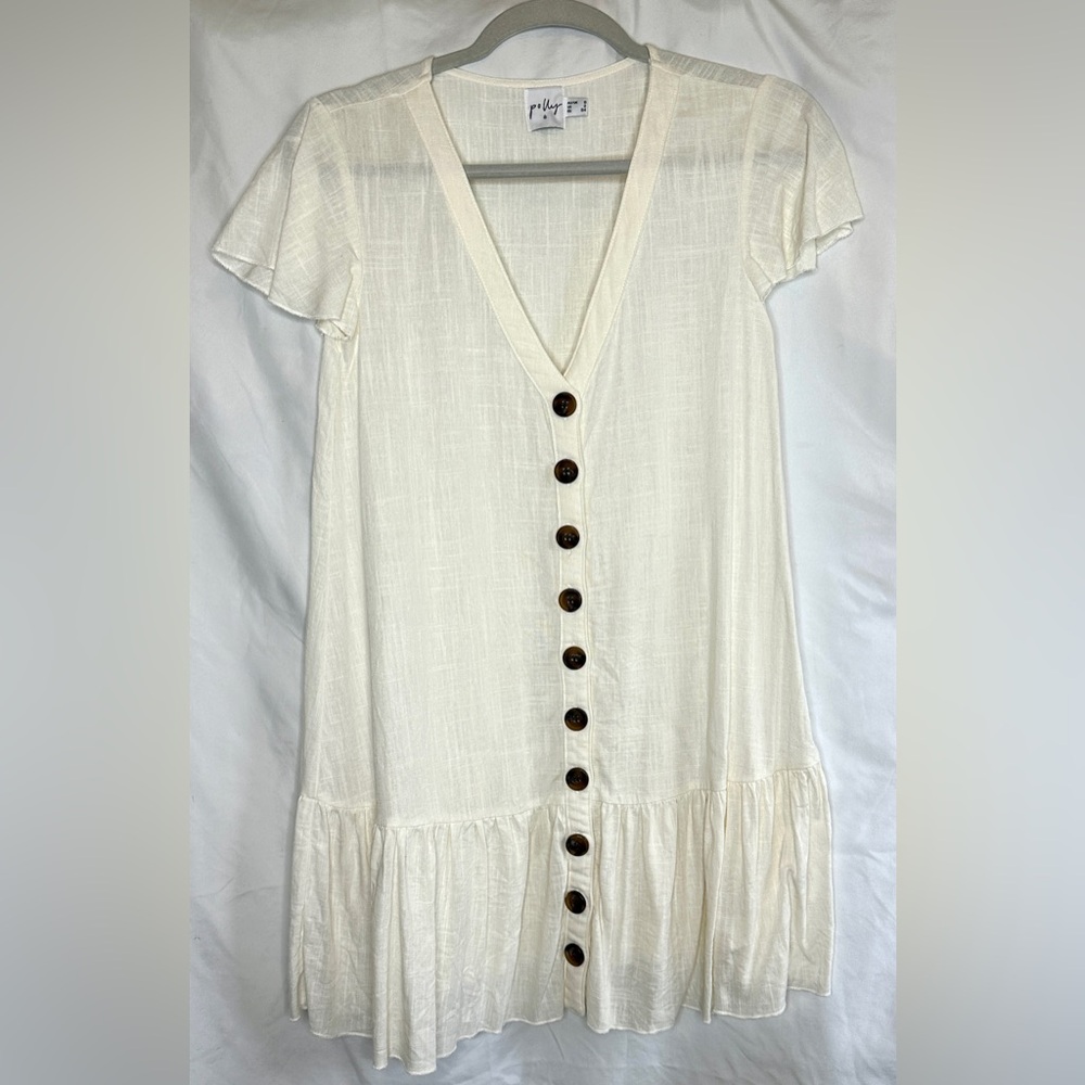 Princess Polly Linen/Cotton blend Mini Dress